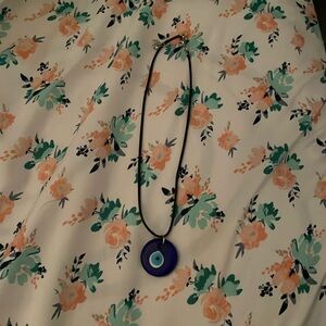 blue evil eye necklace